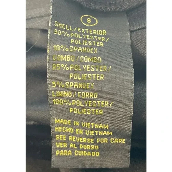 Shelby Nites Womens 8 Black Jump Suite Shorts/Pants V Neck Party - Picture 11 of 13